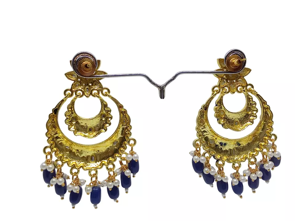 Women Earrings Indian Bollywood Rose Gold Plated Valentine's Day Gift By Kalra Creations