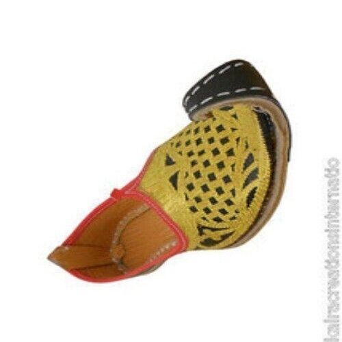 By Kalra Creations Men Shoes Vintage Aladdin Khussa Mojaries Indian Loafers & Slip Ons Flip-Flops Flat US 8.5-13