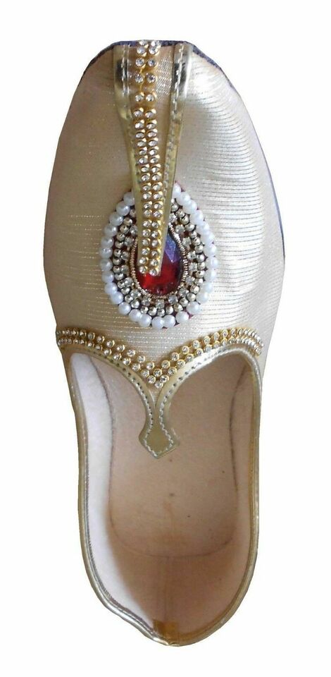 By Kalra Creations Men Shoes Indian Wedding Groom Khussa Sherwani Mojaries Loafers & Slip Ons Flip-Flops Flat US 6-11