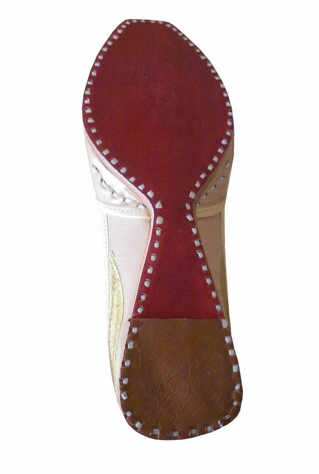 By Kalra Creations Men Shoes Indian Handmade Punjabi Khussa Loafers Leather Mojaries US 8.5/9.5