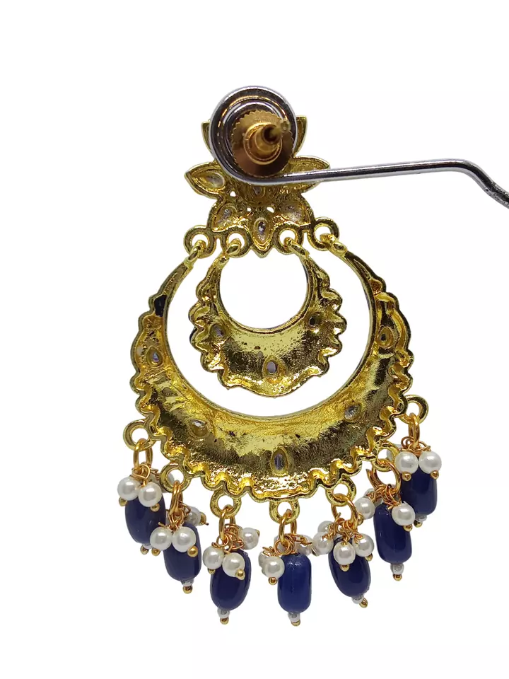 Women Earrings Indian Bollywood Rose Gold Plated Valentine's Day Gift By Kalra Creations