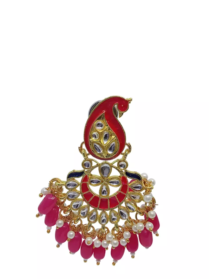Women Earrings Indian Bollywood Gold Plated Valentine's Day Gift By Kalra Creations