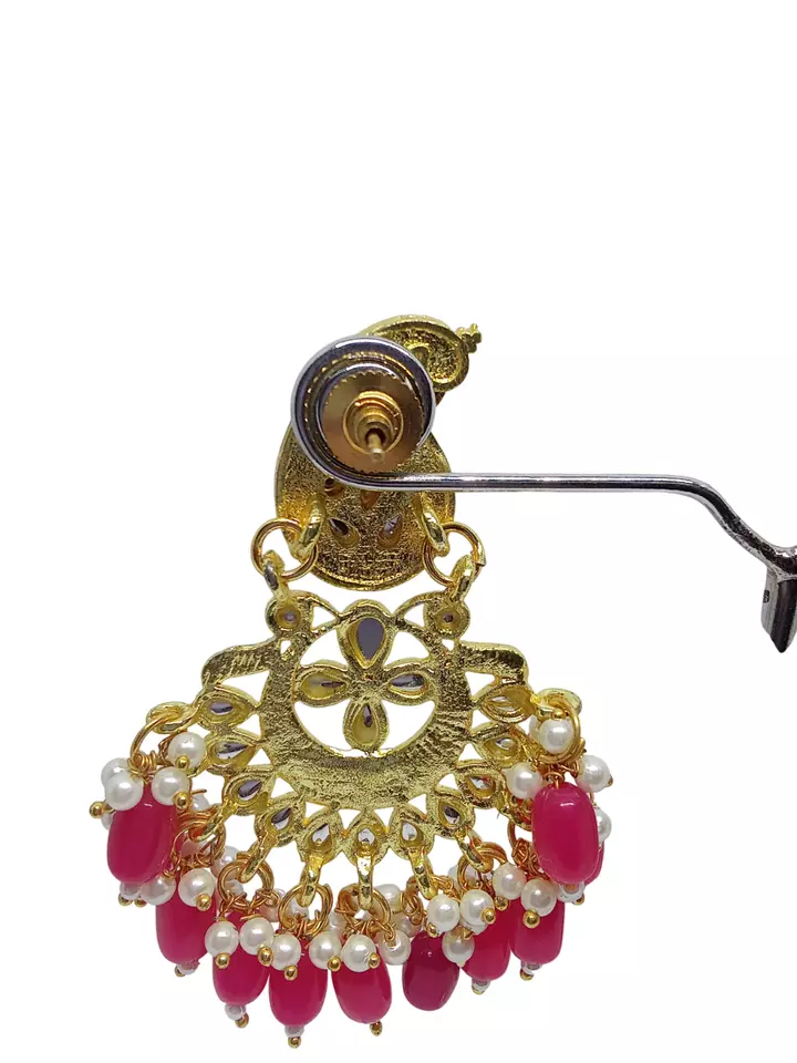 Women Earrings Indian Bollywood Gold Plated Valentine's Day Gift By Kalra Creations
