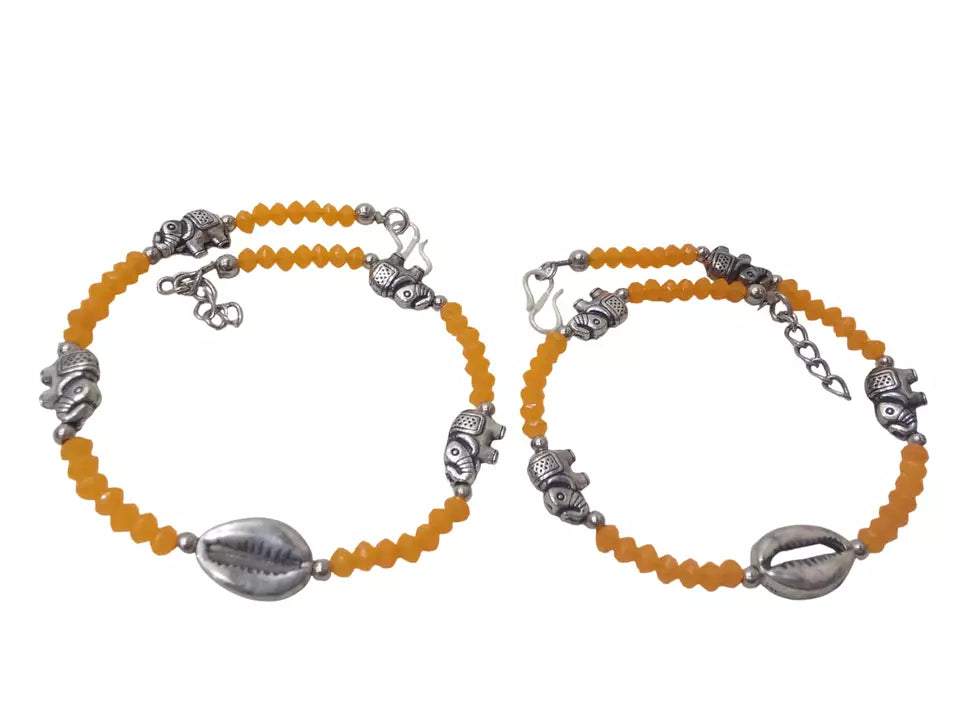 Indian Women Brass Oxidised Girls Payal Pajeb Fashion Anklets Traditional By Kalra Creations