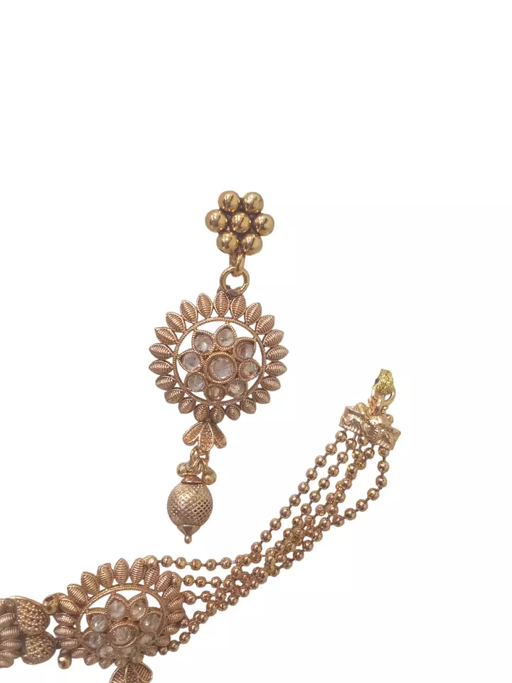 Gold Plated Women Wedding Jewellery Necklace Set Stylish Choker Girls Pendant By Kalra Creations