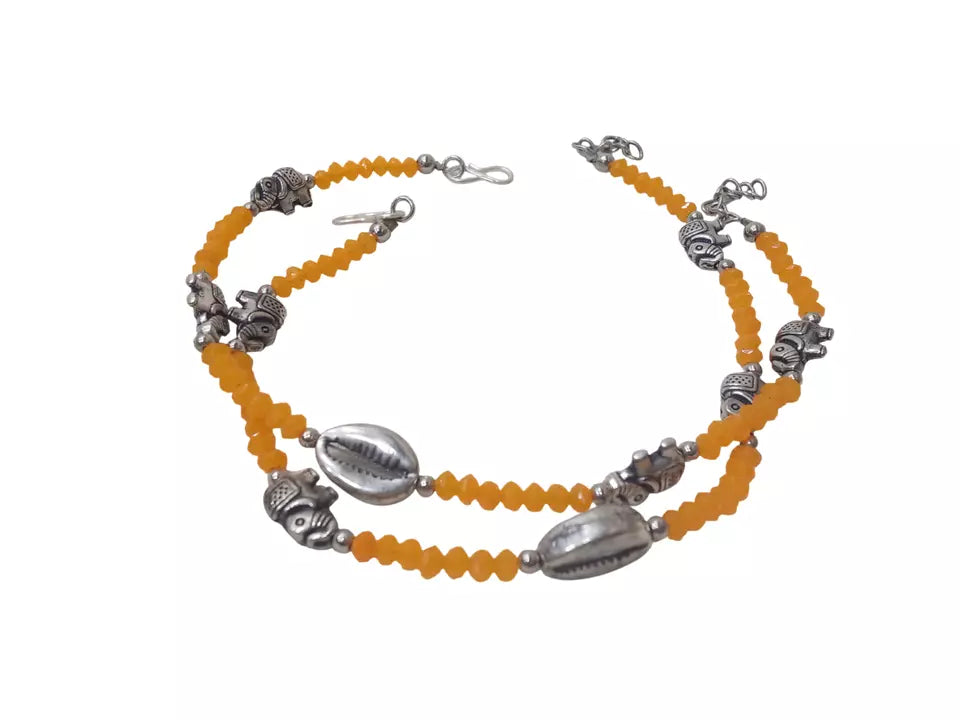 Indian Women Brass Oxidised Girls Payal Pajeb Fashion Anklets Traditional By Kalra Creations