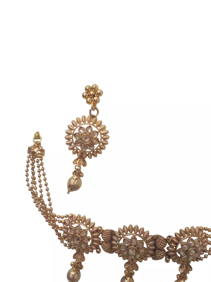 Gold Plated Women Wedding Jewellery Necklace Set Stylish Choker Girls Pendant By Kalra Creations