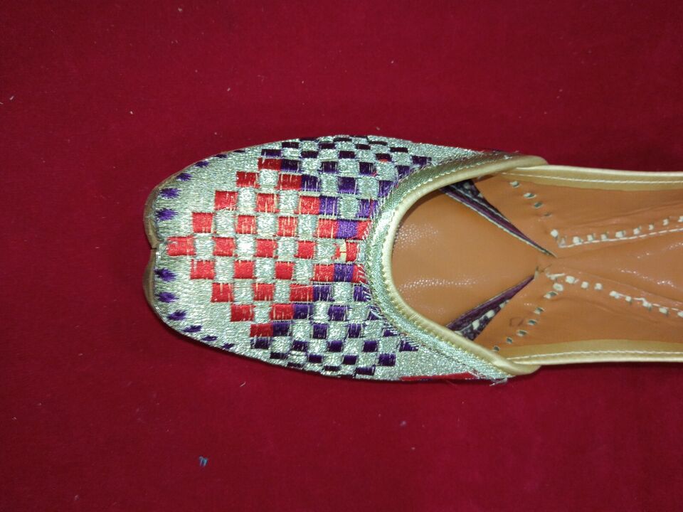 Women Shoes Casual Leather Mojaries Handmade Indian Jutties Flip-Flops Flat US 5.5-7.5