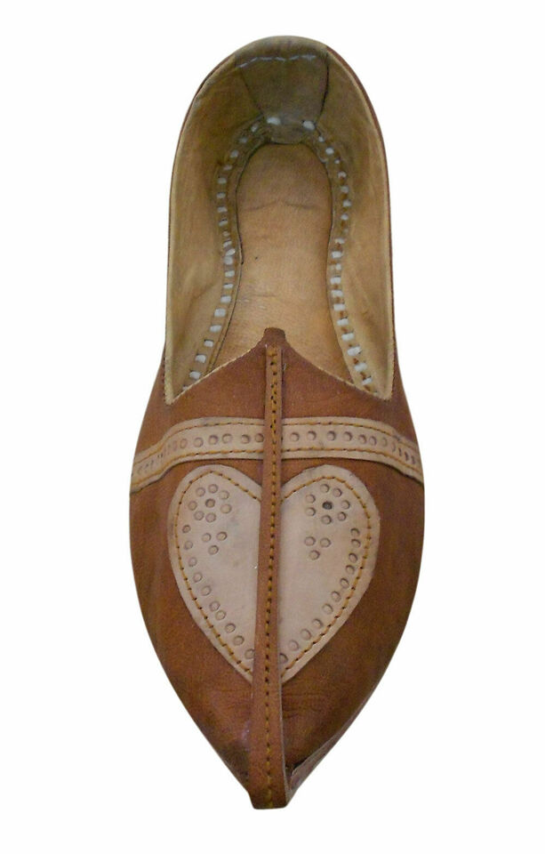 By Kalra Creations Men Shoes Traditional Genuine Indian khussa Leather Mojaries Handmade Flip-Flops Flat US 8
