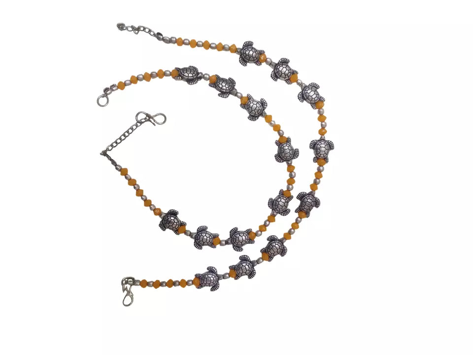 Women Brass Oxidised Pajeb Fashion Anklets Indian Traditional Girls Payal By Kalra Creations