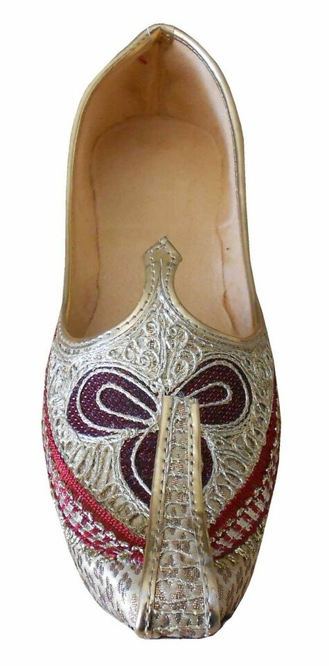 By Kalra Creations Men Shoes Indian Handmade Mojaries Sherwani Jutties Groom Khussa Loafers & Slip Ons Flip-Flops Flat US 6-12