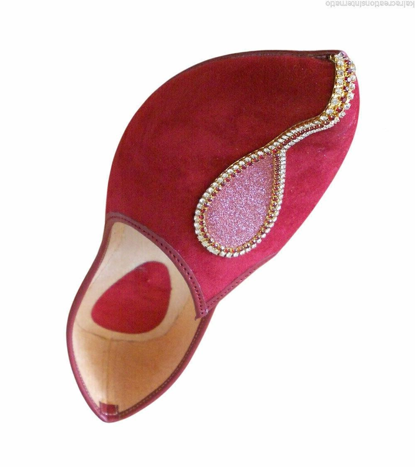 By Kalra Creations Men Shoes Indian Groom Mojaries Indian Handmade Jutties Designer Flip-Flops Flat US 12