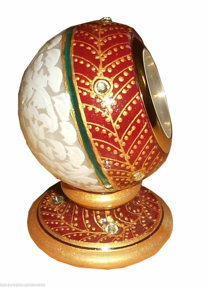 Clock Indian Home Decor Marble Handicraft Half Pillar Gift