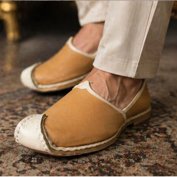 Handmade Aladdin Khussa Shoes Traditional Camel Mojari