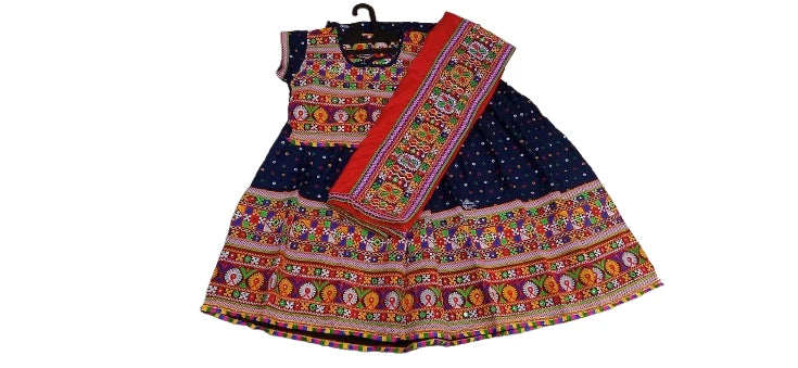 Cotton Chaniya Choli with Dupatta | Navratri Garba Dandiya Lehenga