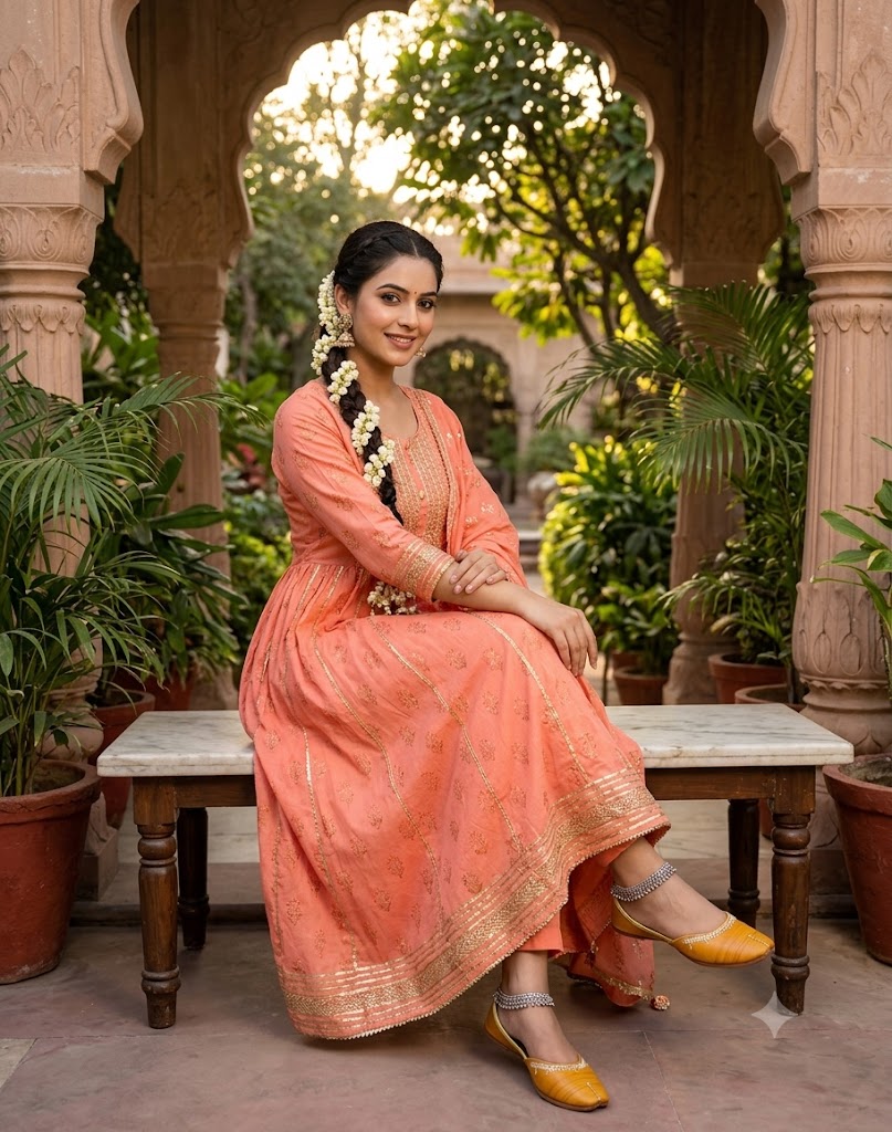 Handmade Bridal Mojari Mustard Ethnic Flat Jutti