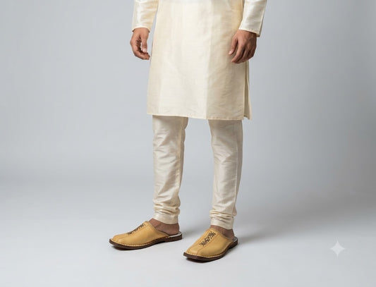 Handmade Clogs for Men Camel Slippers