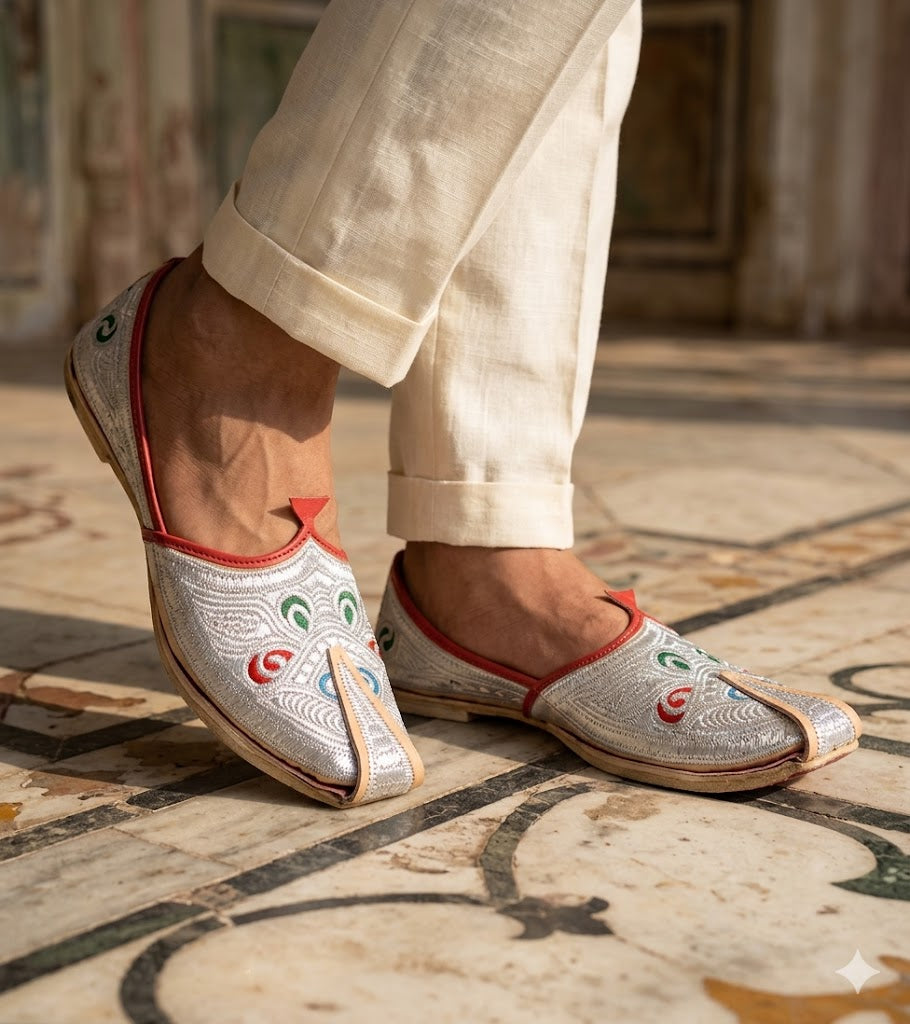 Punjabi Jutti Khussa Handmade Shoes for Men  Mojari