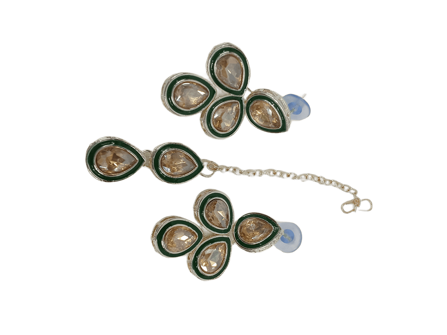 Women Kundan Jewellery Necklace Set Stylish Gold Plated Wedding Girls Pendant