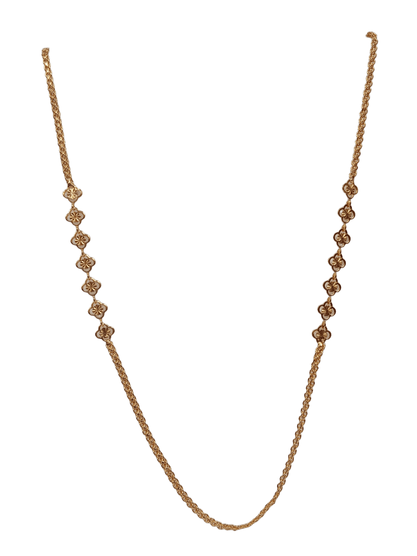 Gold Plated Women Wedding Jewellery Necklace Stylish Girls Necklace Chain