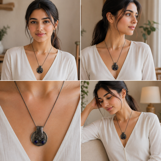 Stylish Tibetan Pendant Necklace for Girls