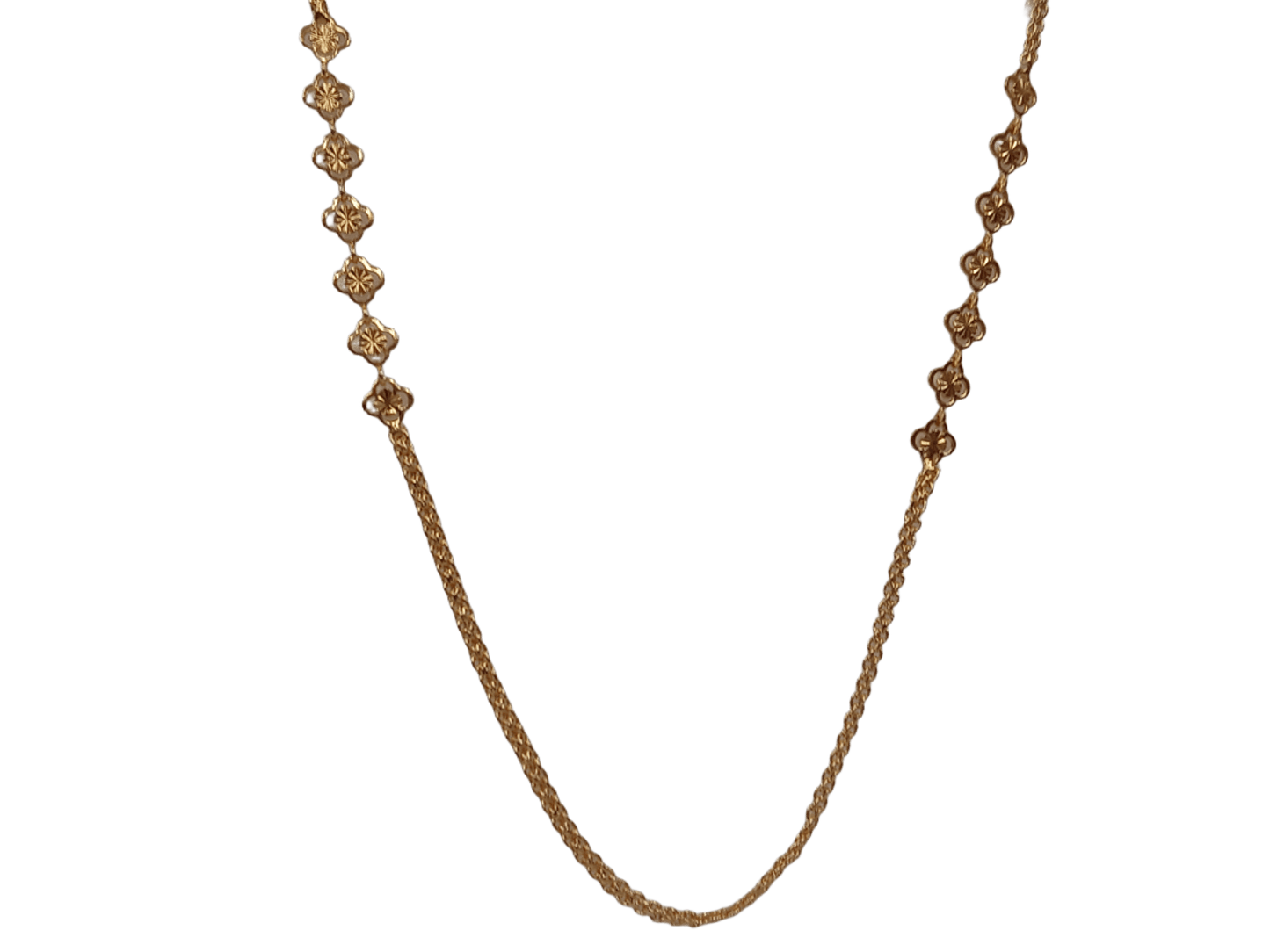 Gold Plated Women Wedding Jewellery Necklace Stylish Girls Necklace Chain