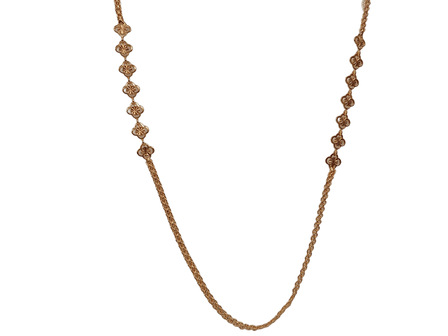 Gold Plated Women Wedding Jewellery Necklace Stylish Girls Necklace Chain