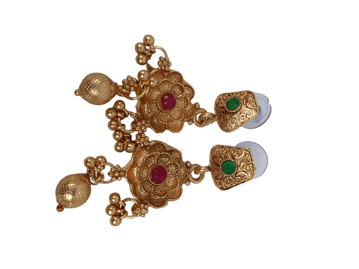Women Polki Jewellery Necklace Set Stylish Gold Plated Wedding Girls Pendant