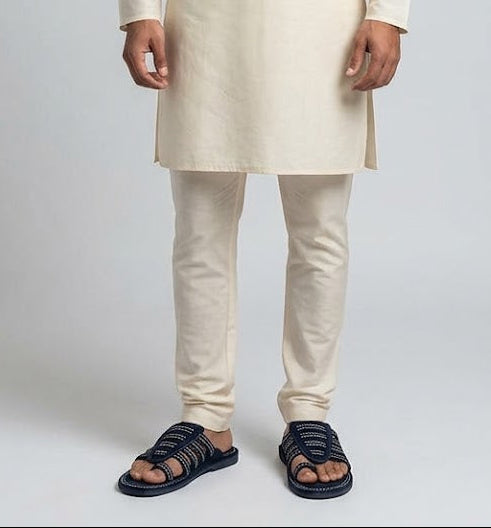 Indian Handmade Ethnic Slippers for Men Black Leather