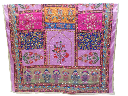 Pakistani Perfect Dupatta Women Heavy Mirror & Bead Handwork Weddings Festivals By Kalra Creations