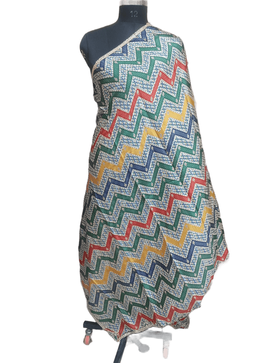 Indian Dupatta With Gotta Lace Women Handmade Bollywood Punjabi Phulkari