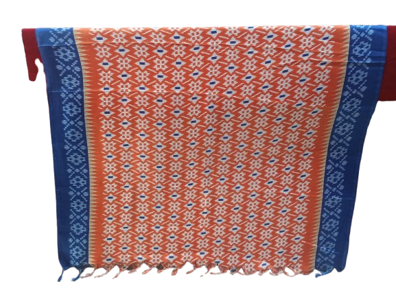 Women Long Dupatta Stole Silk Handmade Kalamkari Dupatta