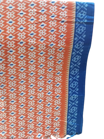 Women Long Dupatta Stole Silk Handmade Kalamkari Dupatta