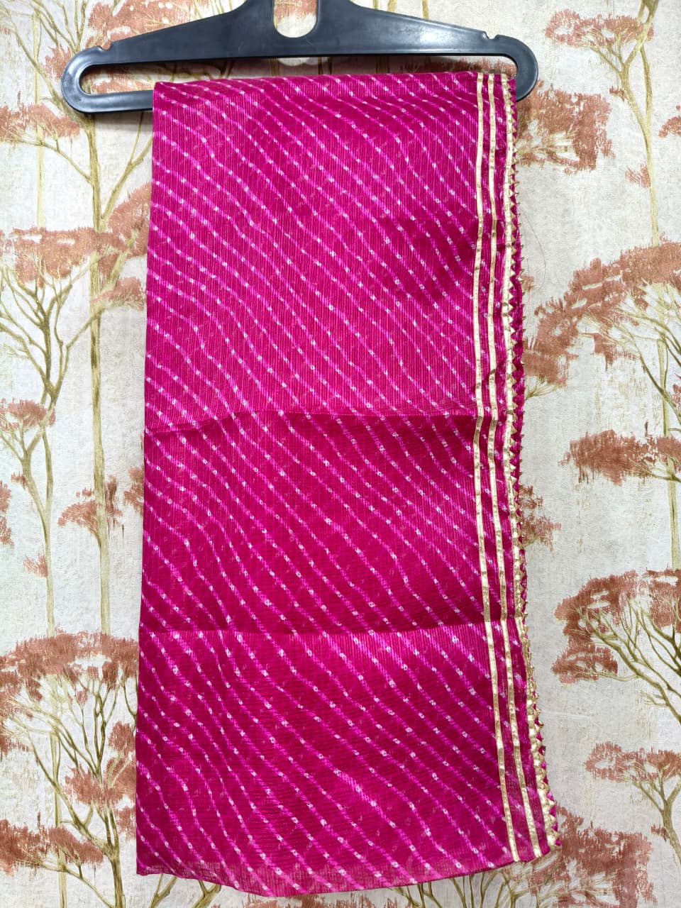 Wedding Dupatta Multicolor for Women Phulkari Bridal Silk