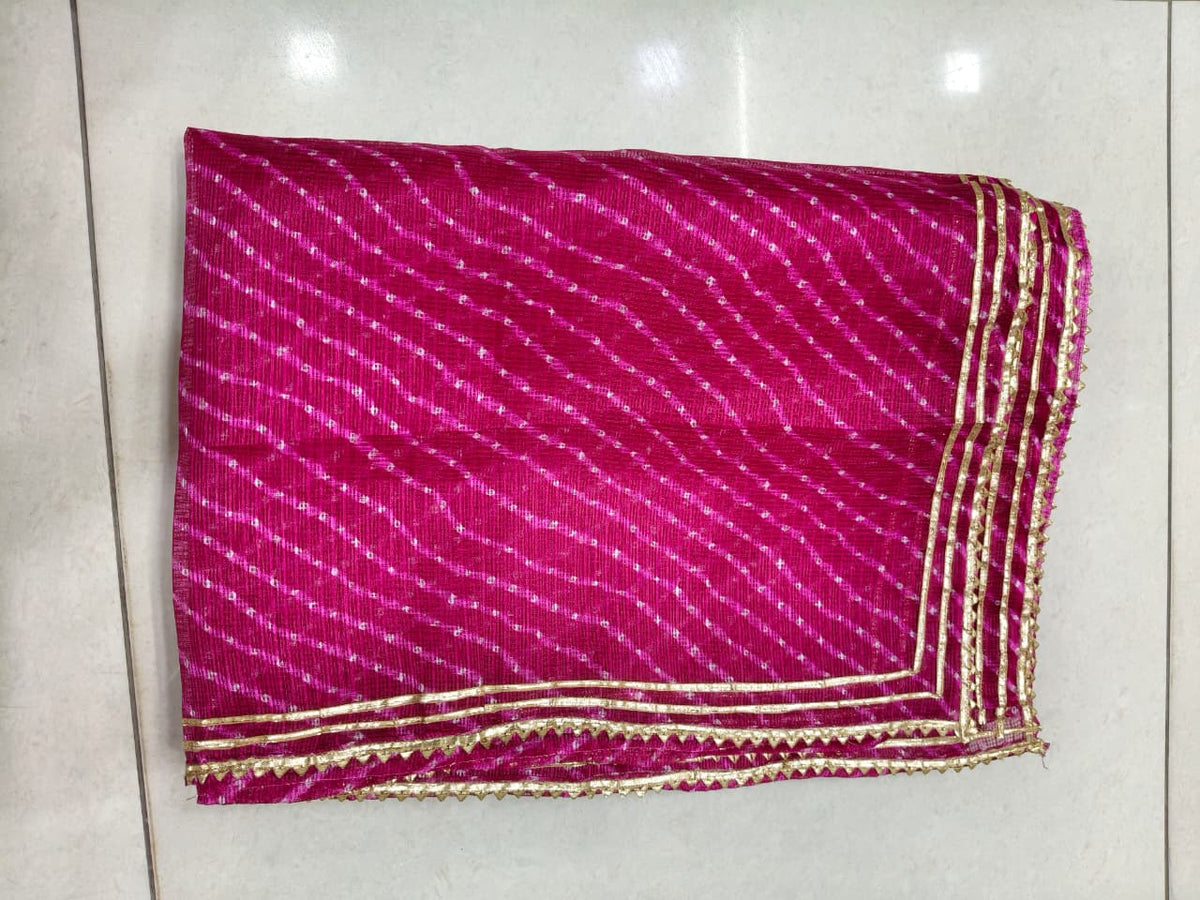 Wedding Dupatta Multicolor for Women Phulkari Bridal Silk