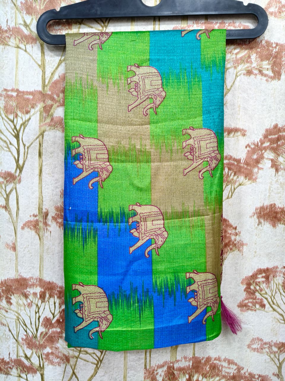 Wedding Dupatta Multicolor for Women Phulkari Bridal Silk