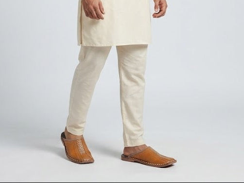 Casual Handmade Brown Clogs Leather Slippers