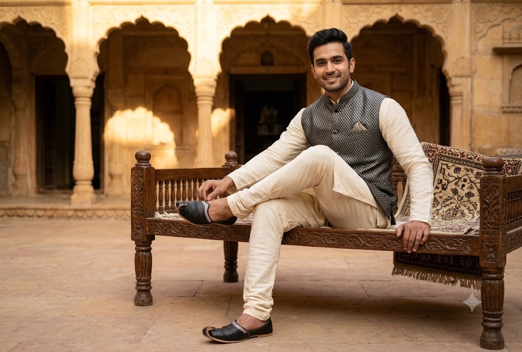 Handmade Aladdin Khussa Shoes Traditional Mojari