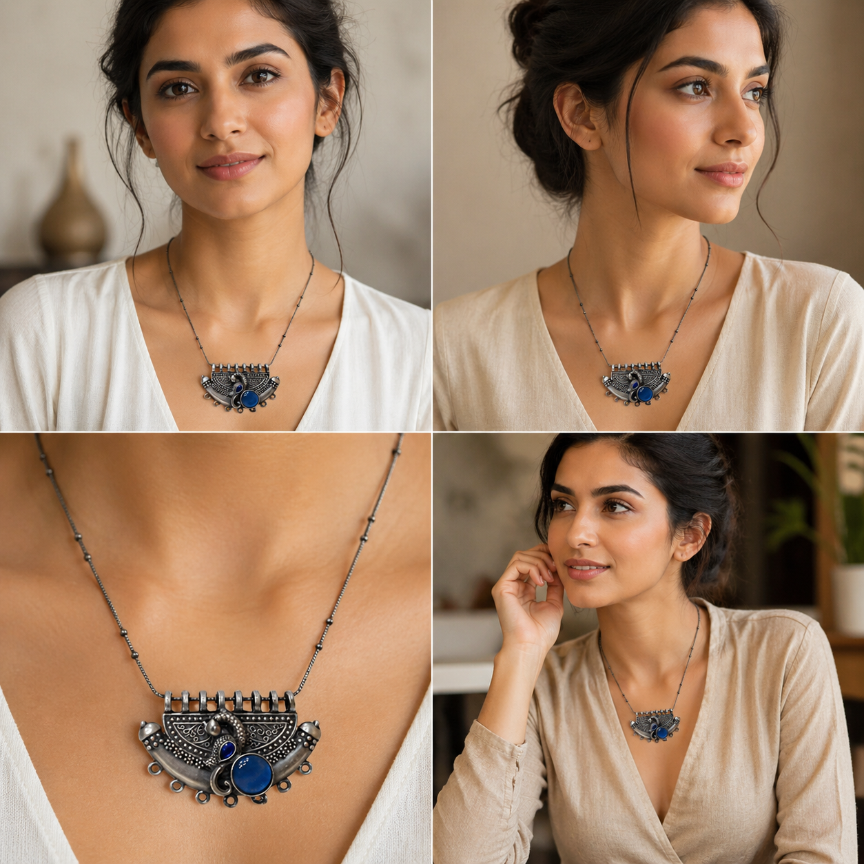 Ethnic Tibetan Pendant Necklace for Women