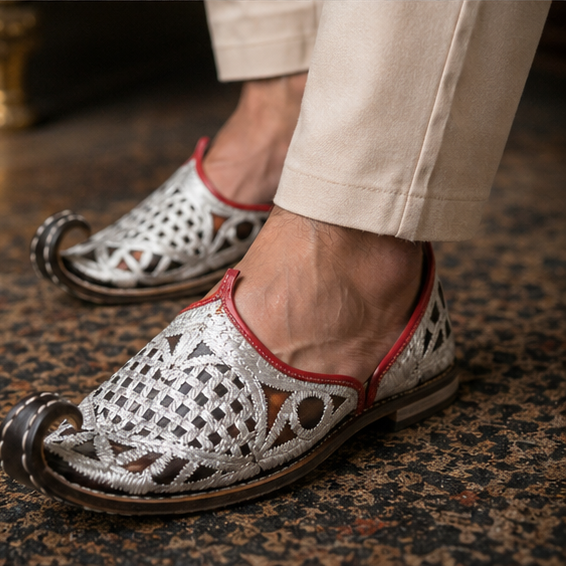 Handmade Aladdin Khussa Men Shoes Traditional Jutti