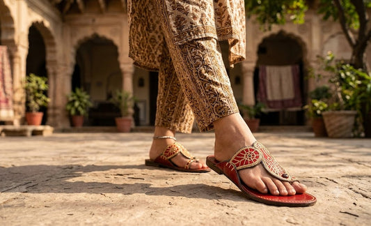 Women Handmade Bridal Slippers Ethnic Flats