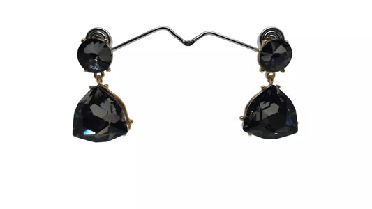 Women Jewelry Indian Rose Gold Tone Stone Bollywood Style Bridal Brass Earrings By Kalra Creations