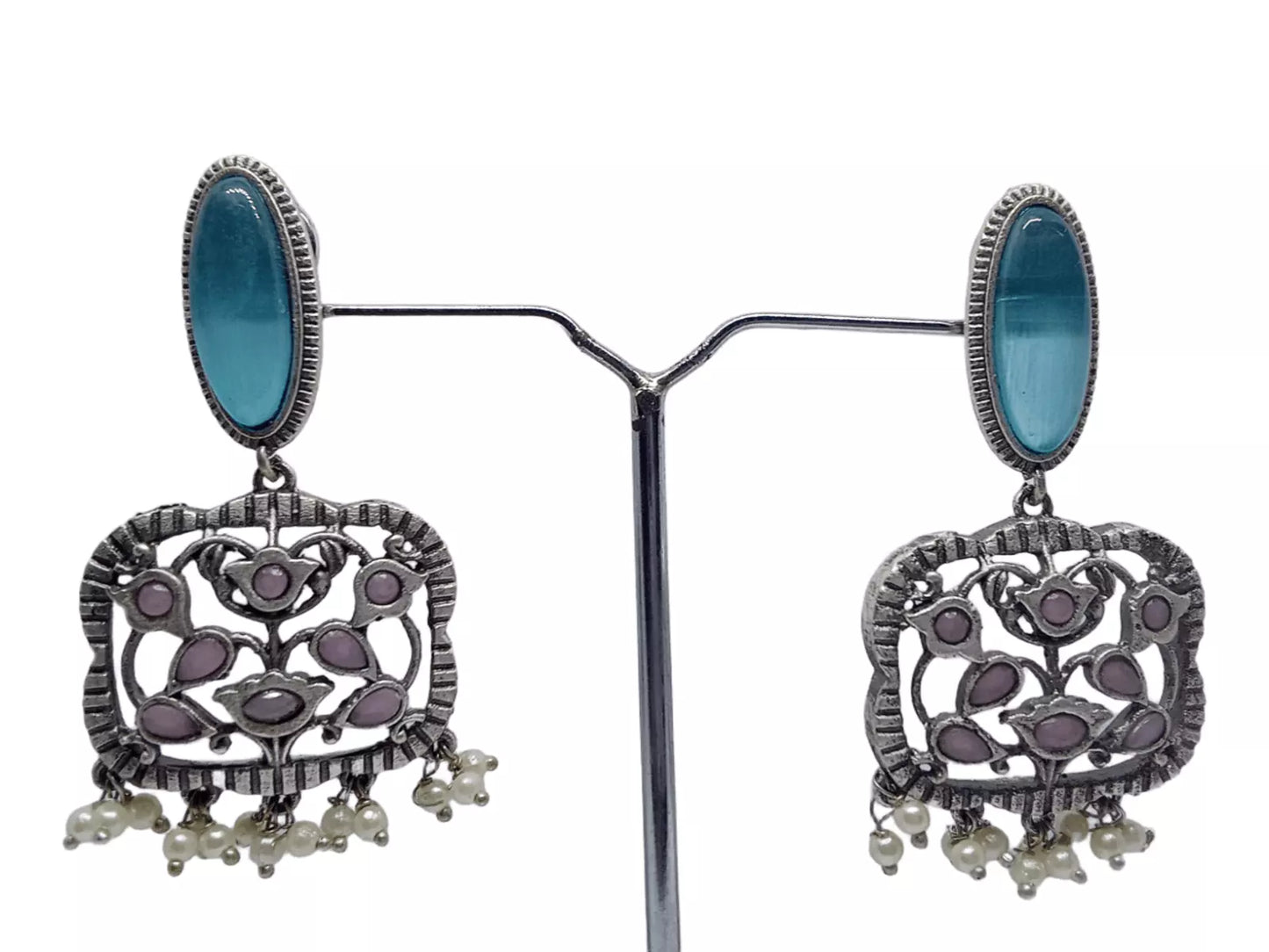 Women Earrings Tops Jewelry Indian Bollywood Style Bridal Brass Earrings