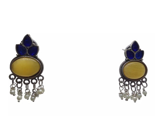 Women Earrings Jewelry Indian Bollywood Style Bridal Brass Earrings By Kalra Creations