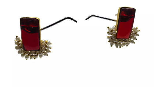 Women Jewelry Indian Gold Tone Bollywood Style Bridal Brass Earrings