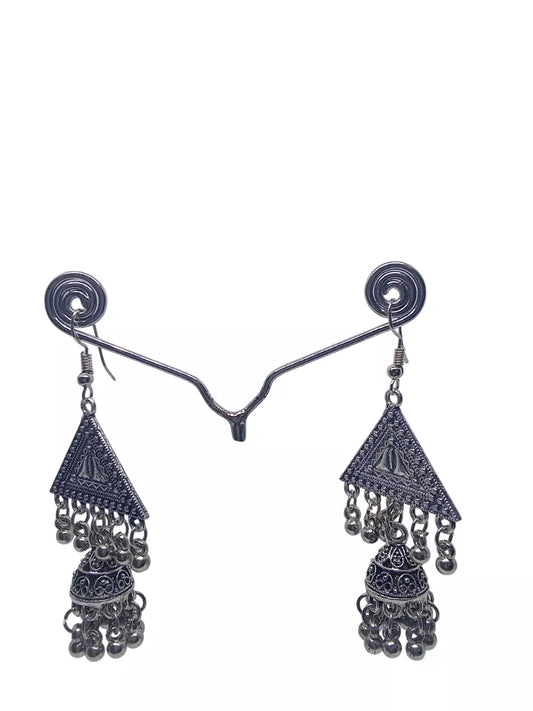 Women Earrings Jewelry Indian Bollywood Style Bridal Brass Earrings