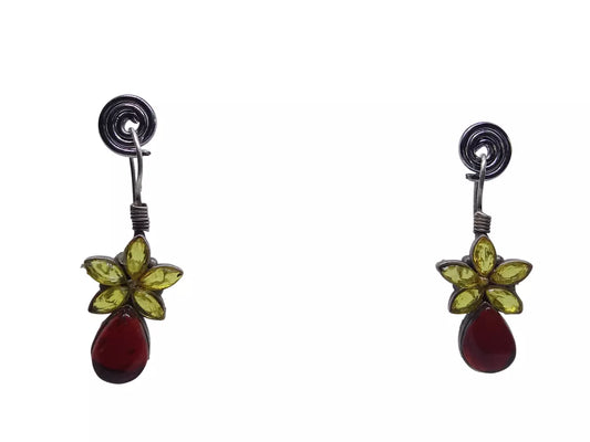 Women Earrings Tops Jewelry Indian Bollywood Style Bridal Brass Earrings
