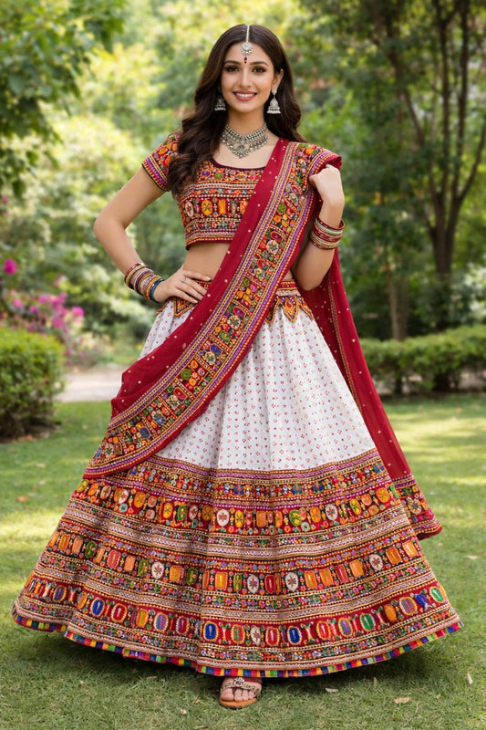 Navratri Special Embroidered Lehenga Choli Set for Women