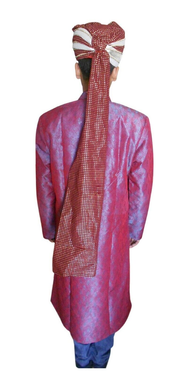 Men Hat Wedding Sherwani Groom Pagri Turban Indian Handmade Pag Top 22.25"