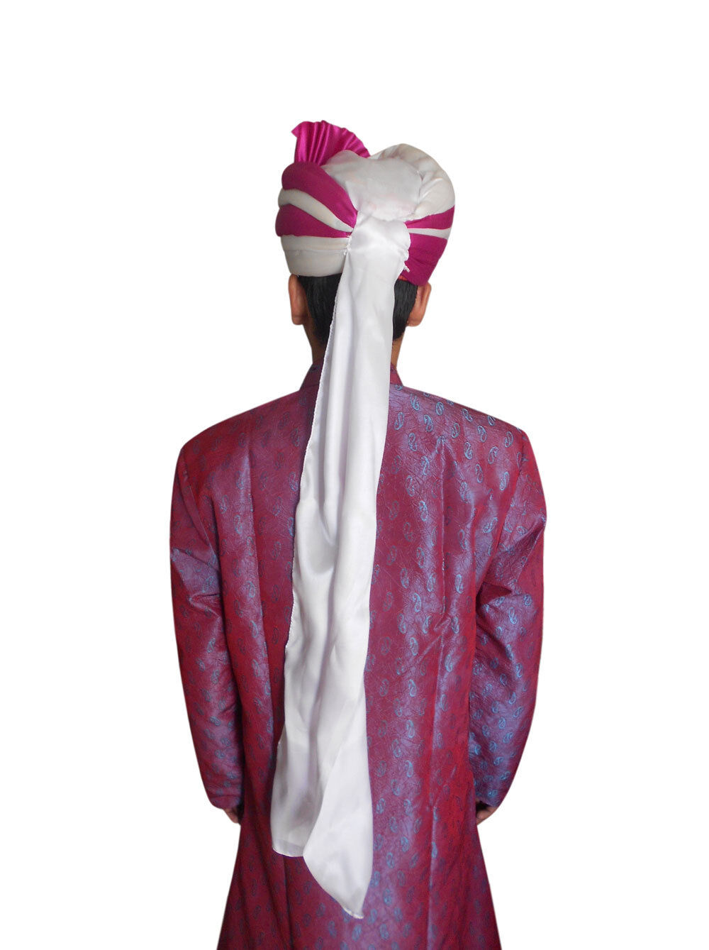 Men Hat Traditional Silk Blend Safa Handmade Indian Pagri Top Turban Pag